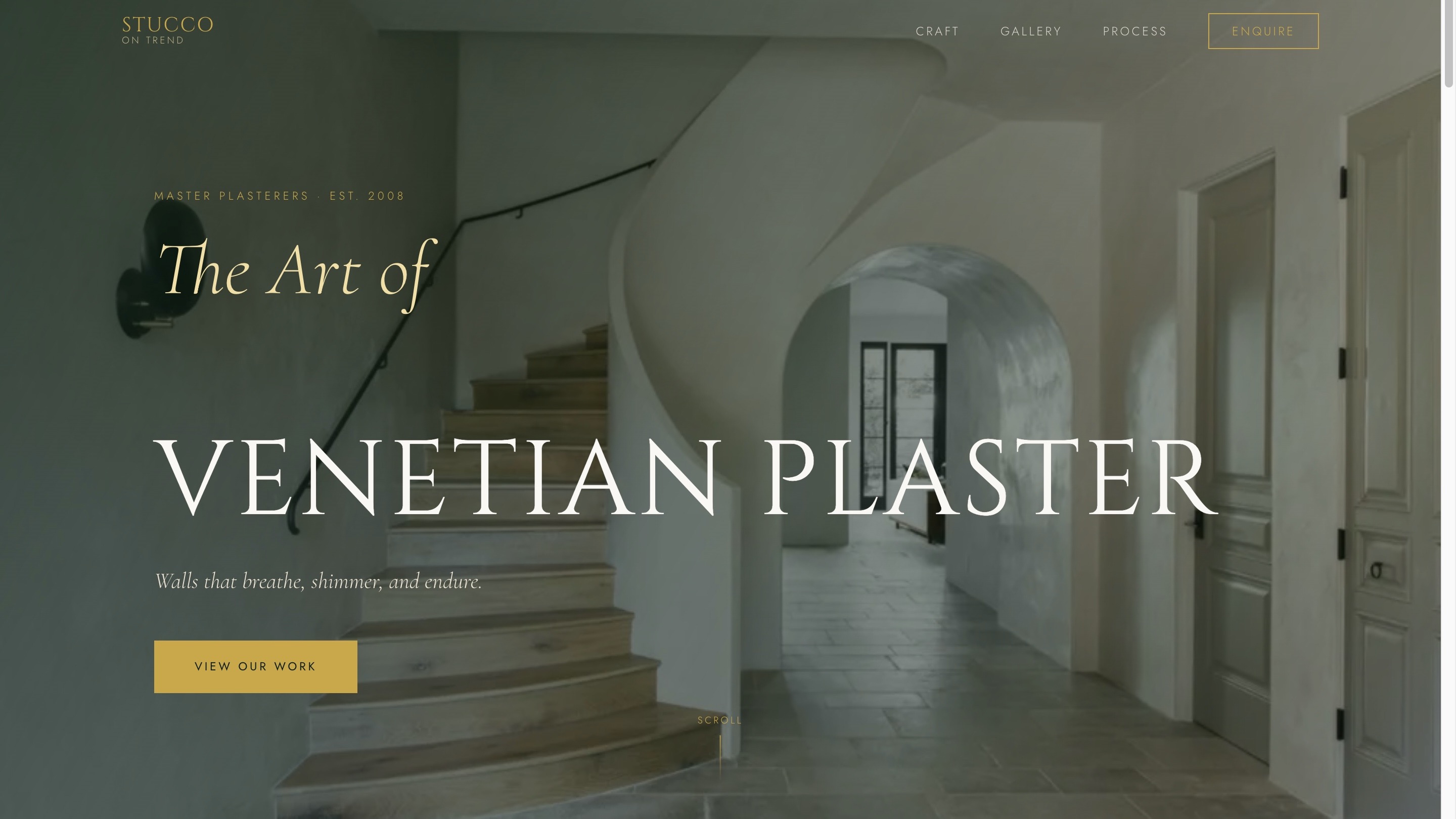 Stucco on Trend website